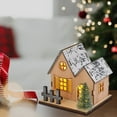 thumbnail image 6 of Mecorevxz Christmas Ornaments Christmas Decorations Luminous Wooden Houses LED Wooden Christmas Houses Christmas Desktop Ornaments, 6 of 6