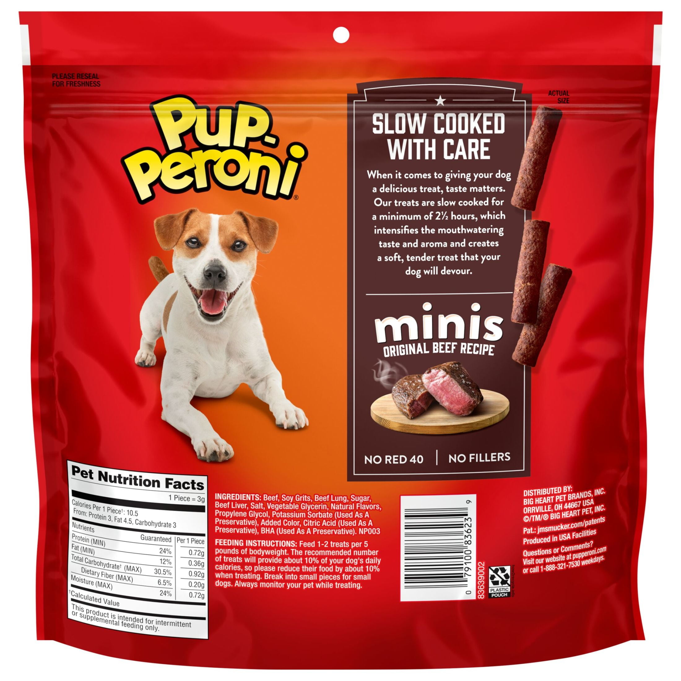 Pup Peroni Minis Original Beef Recipe Dog Treats, 22.5 oz Bag