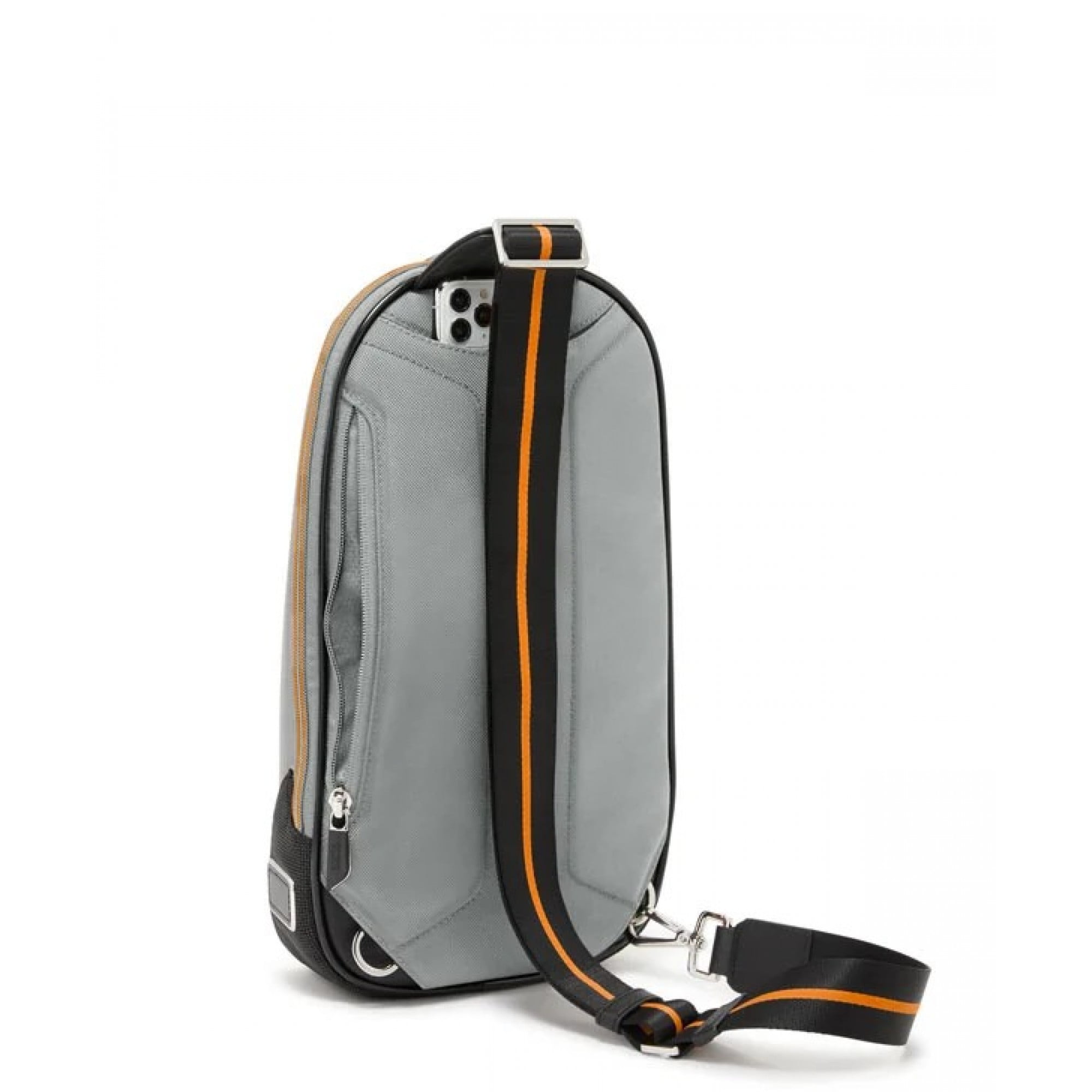 Hue & Hold Men's Torque Sling Travel Everyday Crossbody Bag Slings Bag, Super Grey