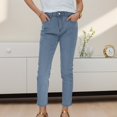 thumbnail image 5 of Pantalones Gibobby Talla 12 para Mujer talla grande informales a la moda Aqua S, 5 of 5
