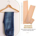 thumbnail image 2 of 100 Pcs Hanger Grips Anti-skid Strips Adhesive Coat Hangers Wooden Set Clothing Hanging Clothes Gripper, 2 of 6