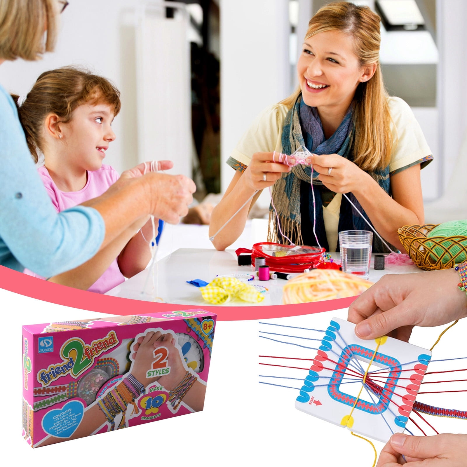 Toys Under $10 Friendship Bracelet Making Kit For 5-12 Year Old