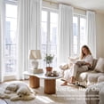 thumbnail image 4 of NICETOWN 2‑Layer 100% Blackout Curtains, White, 52" W x 84" L, 2‑Panel Set, 4 of 8
