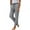 Dark Gray, variant on Staron Spring Pants for Women Casual Straight Leg Trousers Linen Cotton Solid Color Tie Waist Ankle-Length Relaxed Comfy Lounge Wear, Gray XL