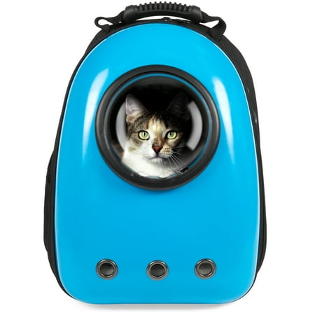 Best Choice Products Pet Carrier Space Capsule Backpack, Bubble Window Lightweight Padded Traveler for Cats, Dogs, Small Animals w/ Breathable Air Holes - (Best Child Carrier Backpack 2019)