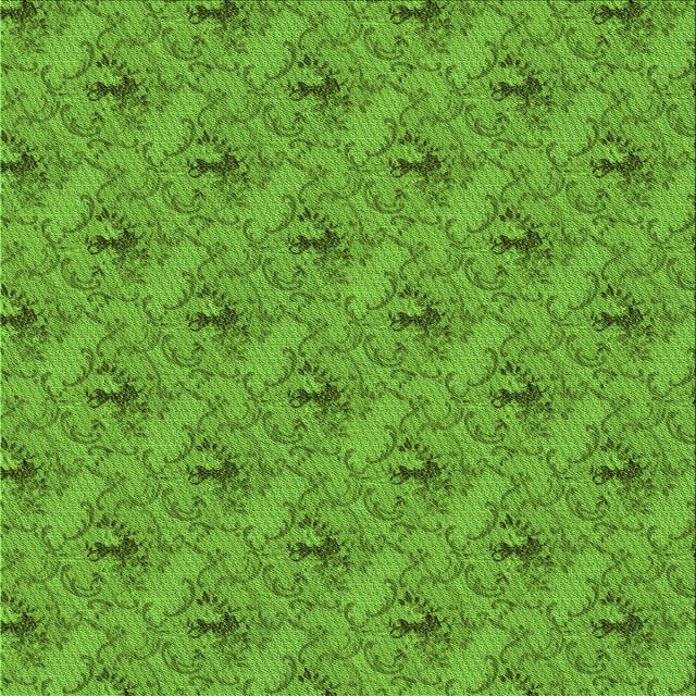 Ahgly Company Machine Washable Indoor Square Transitional Dark Lime Green Area Rugs, 7' Square