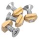 thumbnail image 1 of T Nut Set for Water Sports Surfing Accessories Installation Golden Stainless Steel Secure 4Pcs, 1 of 4