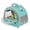 GREEN, variant on Bird Travel Carrier Cage for Small Parrot Budgies Cockatiel Parakeet Conure Green Cheek, Clear Front Window with Horizontal Standing Perch, Collapsible Lightweight