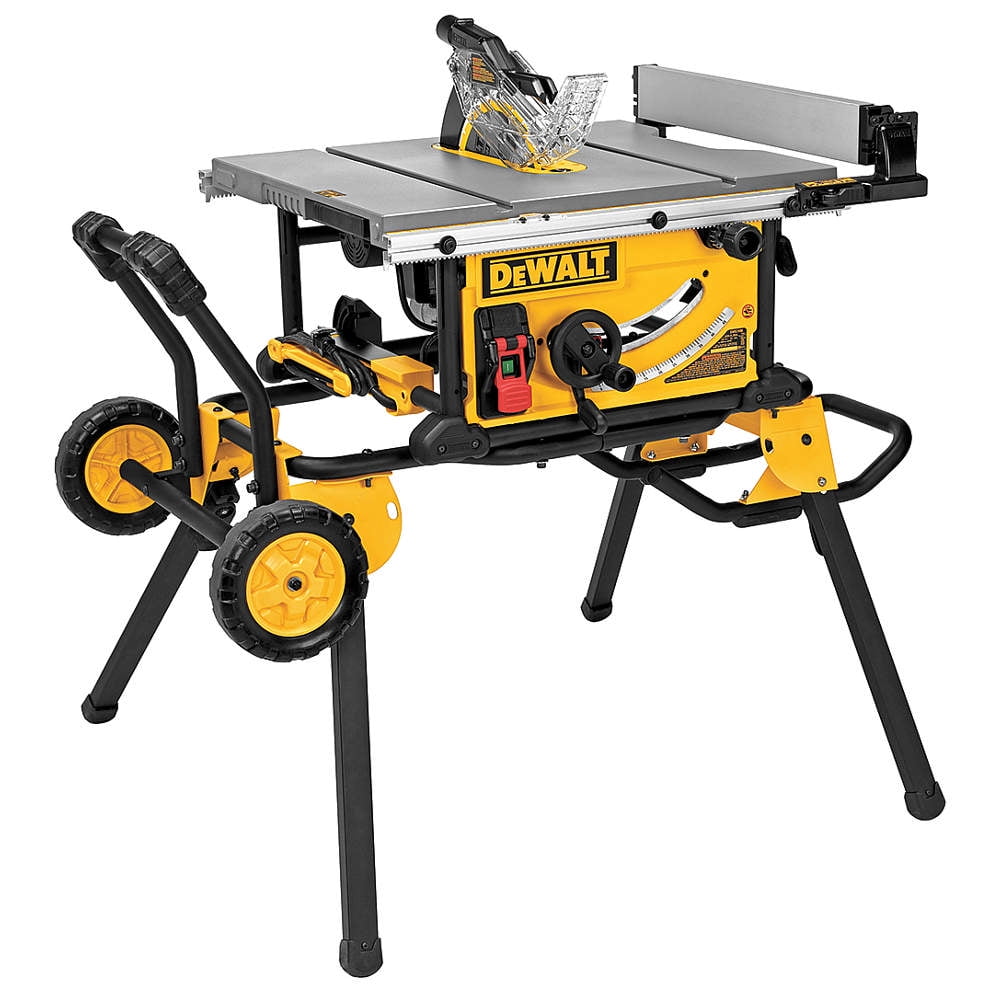 Dewalt - DWE7491RS - 10 Portable Table Saw, 15.0 Amps, Blade Tilt: Right, 5/8 Arbor Size, 4800 No Load RPM