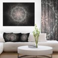 thumbnail image 1 of Rounded Silver Glowing Fractal Flower - Floral Canvas Art Print, 1 of 3