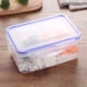 thumbnail image 2 of Caja de fruta Bento para almuerzo duradera, portátil, segura, en refrigerador, microondas (transparente), 2 of 2
