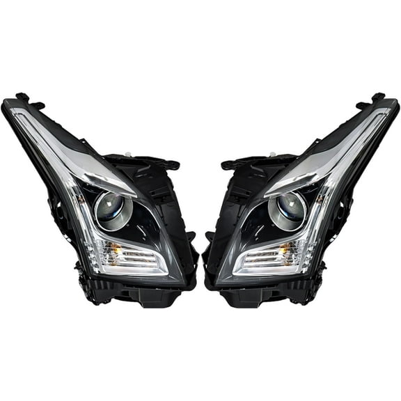 SEBLAFF Headlights Headlamps Halogen For 2013-2018 Cadillac ATS Left&Right Side