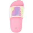 thumbnail image 6 of ABSOLUTE FOOTWEAR Childrens Kids Girls Slip On Summer Holiday Beach Pool Sliders Mule Sandals Flip Flops - Pink - US Child 13, 6 of 7