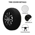 thumbnail image 4 of Spare Tire Cover, Rustic Western Charm Wheel Cover Tire Covers for Trailers Car Truck Camper Universal Tire Covering Fits Diameter 16 inch, 4 of 7