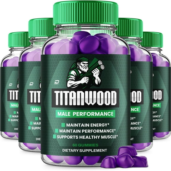 Titan Wood Gummies for Men – TitanWood Gummy Natural Blend Reviews, 5 Pack, 300 Gummies