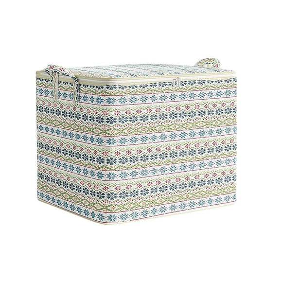 Storage Bag With Large Capacity, Zipper Closure, Ningbo Dustproof, Cotton And Linen Handle, Bedroom Quilt, Clothing Storage And Packaging