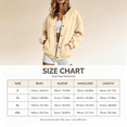 thumbnail image 3 of Feancey Bomber Jacket Women Snap Button Athletic Jackets Oversized Long Sleeve Casual Outerwear with Pockets for Preppy Back to School Wear XL, 3 of 7