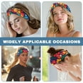 thumbnail image 6 of COEQINE Hippie Flower Nurse Button Headband for Women Nurse Headband with Buttons Headbands with Button for Mask Medical Headbands For Men Nurse Headband with Buttons, 6 of 7