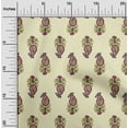 thumbnail image 1 of oneOone Silk Tabby Fabric Leaves & Paisley Block Decor Fabric Printed BTY 42 Inch Wide, 1 of 4