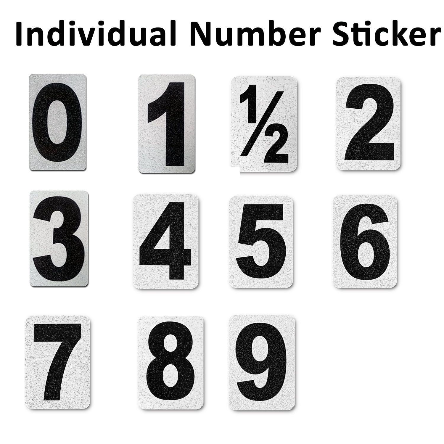 6 Sheets of Number Sticker Adhesive Numbers Decals Number Stickers 0-9  Large Number Stickers for Mailbox 