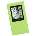 thumbnail image 1 of Solar Weather Clock,Battery Powered Square LCD Display Digital Temperature Humidity Meter for Home School Office, 1 of 7