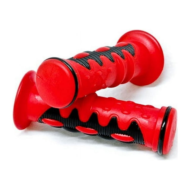 Krator ATV / PWC Gel Hand Grips Red Left & Right Handgrip Compatible with Polaris YFZ