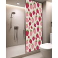 thumbnail image 2 of Window Privacy Film Red Pink Strawberry Stained Glass Window Film Decorative Sun Block Window Cover Beige Lovely Summer Spring Fruit Window Clings Static Adhesive Sticker for Bathroom 29.5"x78.7", 2 of 7
