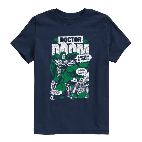 Fantastic Four - Dr. Doom Magazine - Youth Boys Short Sleeve Graphic T-Shirt