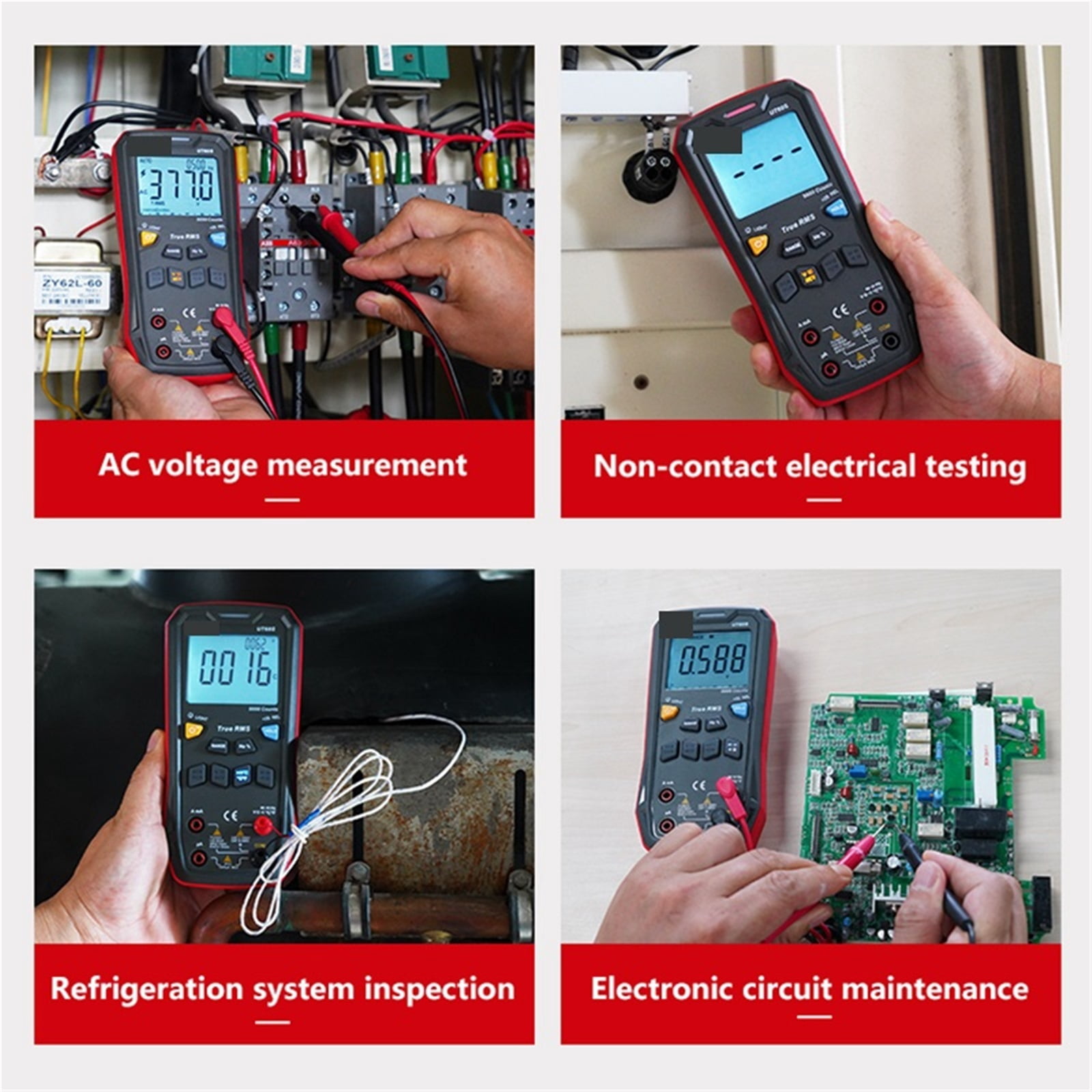 Digital Smart Multimeter True RMS 1000V AC DC Voltage Tester Ammeter Frequency Meter ,Battery Test
