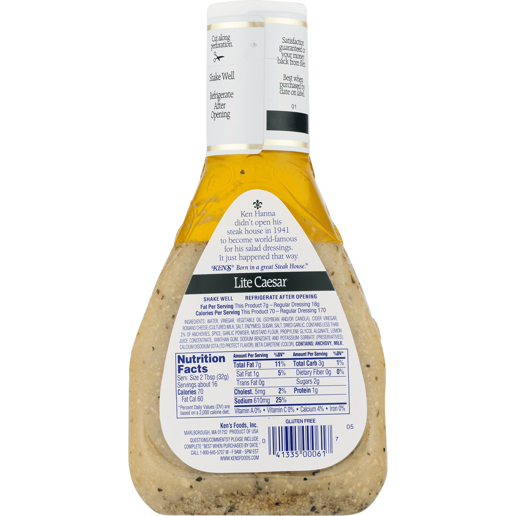 Ken S Lite Creamy Caesar Dressing Nutrition Facts Besto Blog
