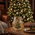 thumbnail image 6 of SLYNSHome Christmas Stemless Wine Glasses, Festive Holiday Tumbler Cups for Xmas Parties and Home Decor, 15oz Glassware Gift Set, 6 of 6
