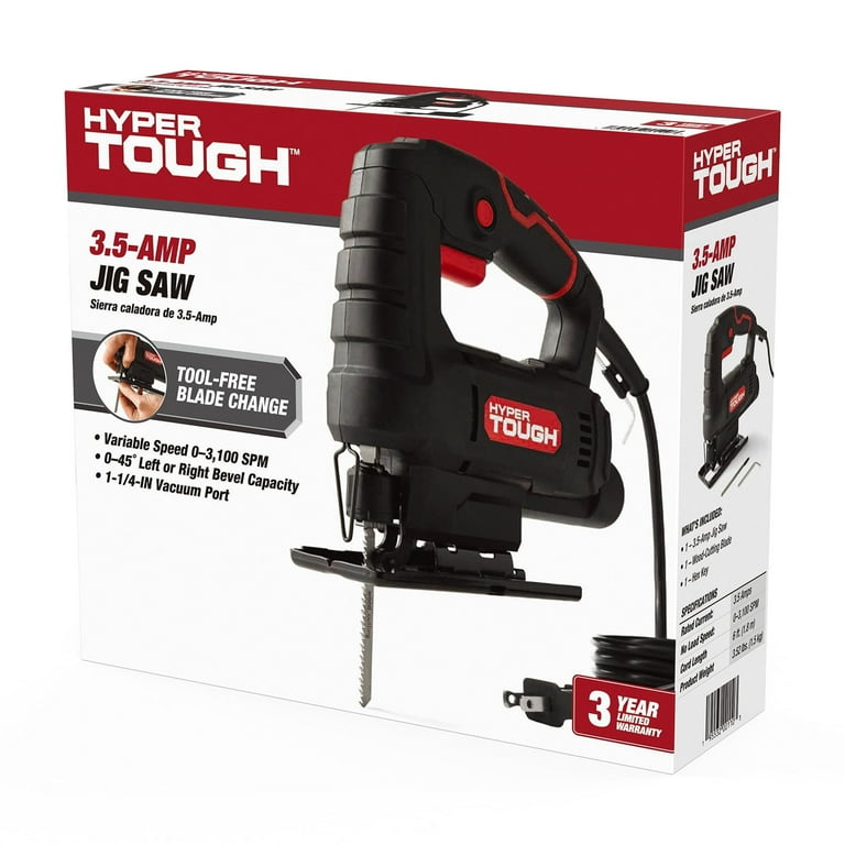 Hyper Tough 3.5 Amp Corded Jig Saw Eelectric 120 Volt 44002 Walmart