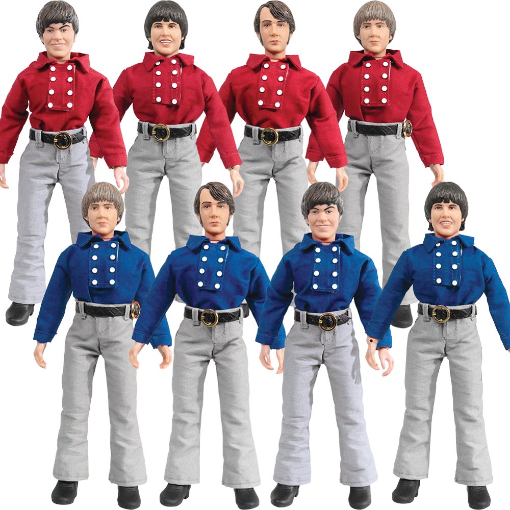 The Monkees 8 Inch Action Figures Band Outfit Set of 8 Figures (Red