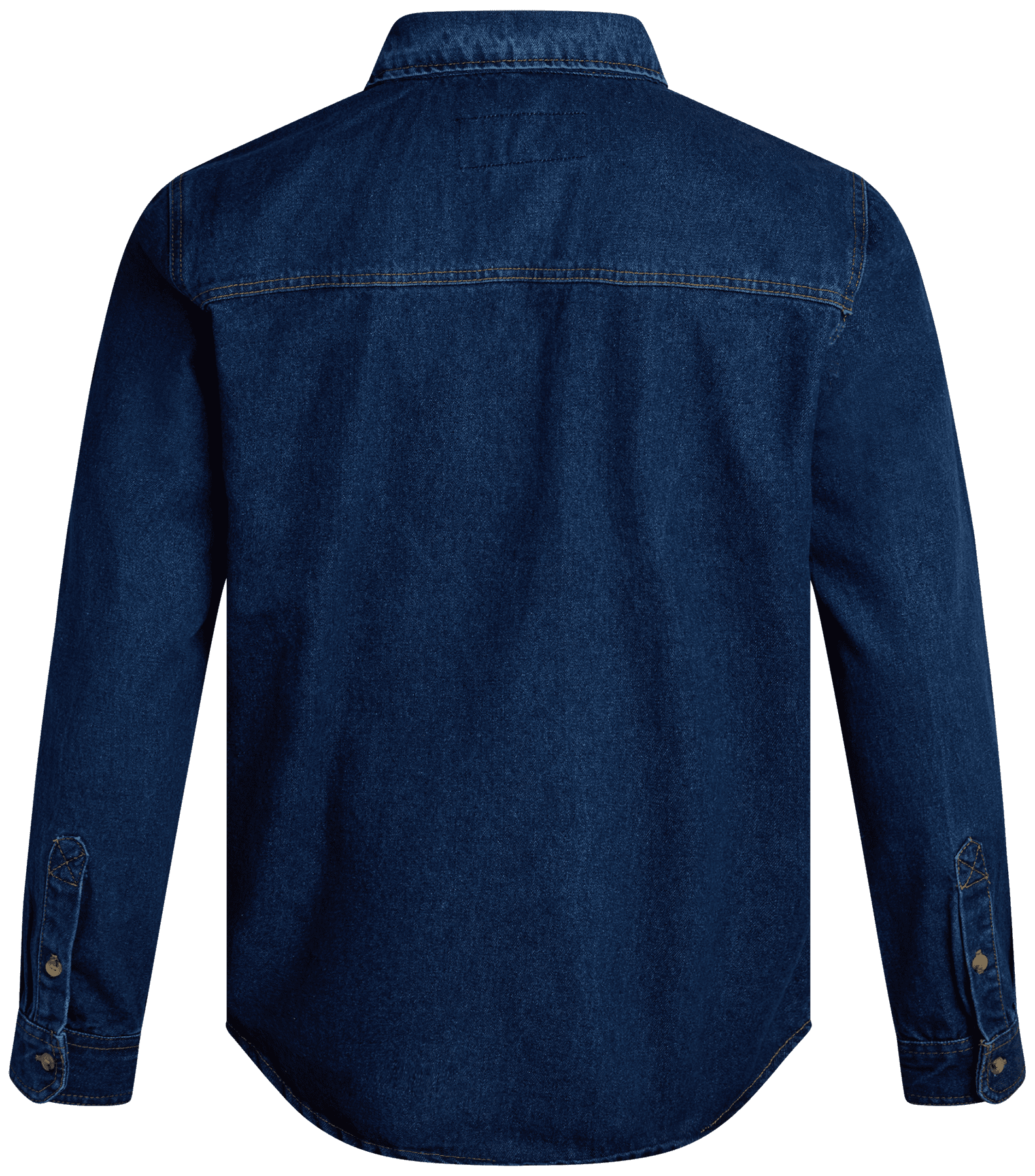 Bass Creek Outfitters Men's Flame Resistant Long Sleeve Denim Work Shirt, Sizes M-2XL