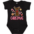thumbnail image 3 of Inktastic 1st Christmas Reindeer Boys or Girls Baby Bodysuit, 3 of 5