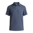 thumbnail image 5 of George Men's & Big Men's Poly Polo with Short Sleeves, Sizes S-3XL, 5 of 5
