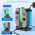 thumbnail image 4 of Base De Cargador 4 En 1 P/ Control De Nintendo Switch BLOOSOM, 4 of 4
