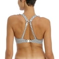 thumbnail image 3 of Freya Jewel Cove High Apex Underwire Bikini Top with J Hook (7230),36F,Stripe Black, 3 of 6