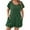Army Green, variant on zbxnLI Womens Summer Rompers Casual Loose Short Sleeve Jumpsuits with Pockets Women's Clothes