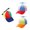 Blue,Red,Orange with Blue Propeller, variant on Adult Rainbow Propeller Hat, Spinning Helicopter, Adjustable Snapback, for Parties & Outdoor