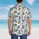 thumbnail image 4 of Fotbe Funny Excavator Camisa Hawaiana para Hombre Unisex – Camisa Casual de Verano con Botones de Manga Corta de Algodón y Lino,Large, 4 of 7