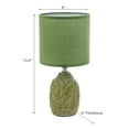 thumbnail image 2 of Ceramic Table Lamp With Shade Leaflet Green, 2 of 3