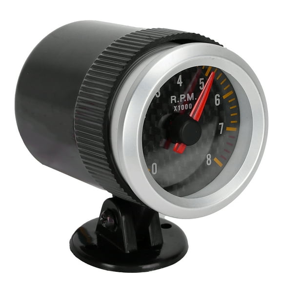 Tacho Gauge, RPM Gauge 0-8000 RPM Precisely Measure Tacho With Carbon Fiber Panel Pointer For Home For Car