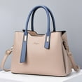 thumbnail image 4 of Stylago Womens Leather Handbags Fashion Zipper Compartments Tote Crossbody Bags Work Medium Shoulder Purses for Travel Vacation Brown, 4 of 6
