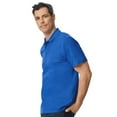 thumbnail image 3 of Gildan Men's Softstyle Pique Polo Shirt, Short Sleeve, Modern Classic Fit, Royal, S-4XL, 1-Pack, 3 of 5