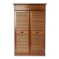 thumbnail image 6 of Freestanding 5 Tier Shoe Rack Organizer Cabinet, 2 Doors Bamboo Shoe Storage Cabinet Entryway Shoe Storage Organizer Rack with 1 Drawer for Bedroom,Entryway, Hallway,26 * 13.2 * 40, 6 of 7