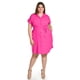 thumbnail image 4 of Vestido camisero de lino Roman Fashion /Tallas Extras, 2336 (Fiusha) fucsia 42, 4 of 5