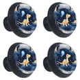 thumbnail image 2 of 4 Pcs Cartoon Dinosaur Knobs for Kitchen Cabinet Cupboard Dresser Bookcase Drawer Pulls Handles Round Home Decor, 2 of 8
