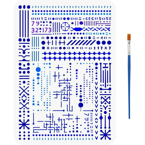 Plastic Hollow Out Drawing Painting Stencils Templates for Painting on Scrapbook Fabric Tiles 29.7x21cm Floor Furniture Wood Mixed Shapes