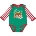 thumbnail image 3 of Inktastic Merry Christmas Cute Nativity Scene Boys or Girls Long Sleeve Baby Bodysuit, 3 of 5